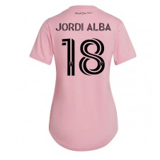 Inter Miami Jordi Alba #18 Hjemmedrakt Kvinner 2023-24 Kortermet